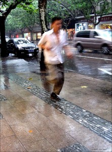 running-rain